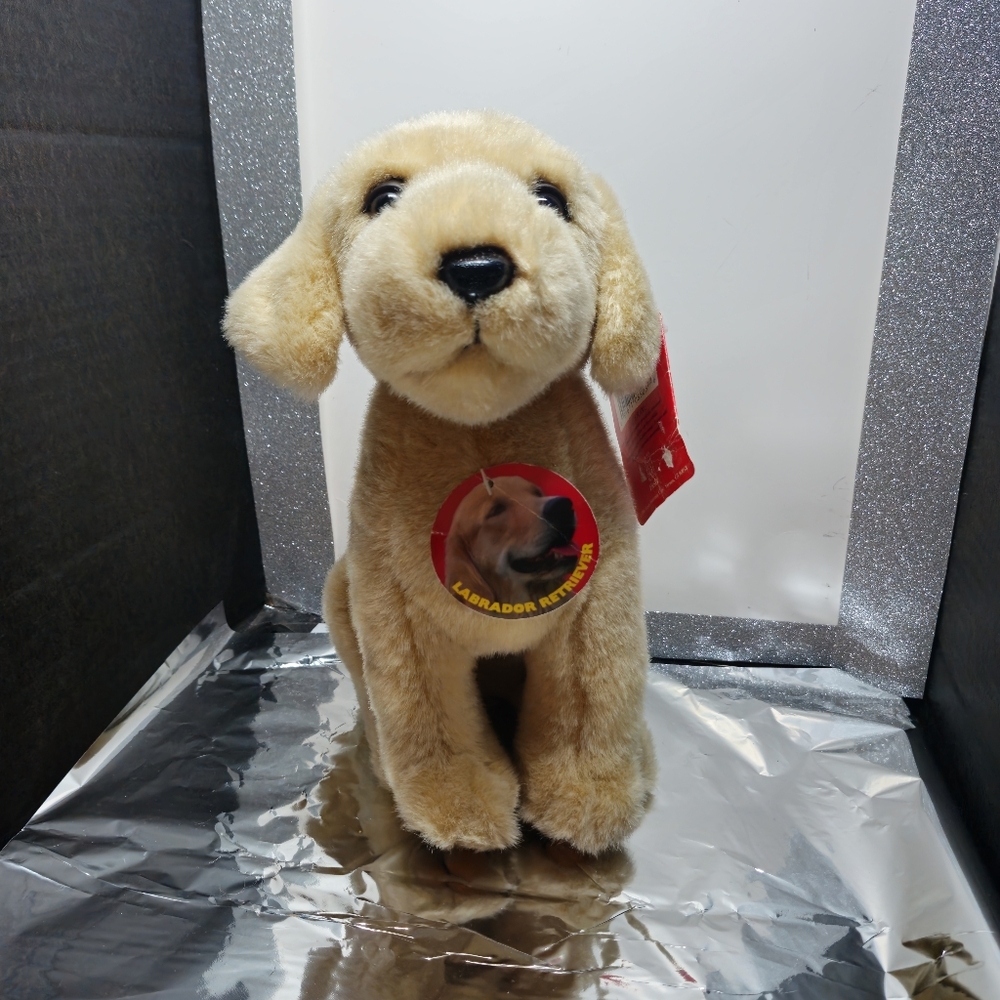 Plush Labrador Retriever Dog Toy - Tan